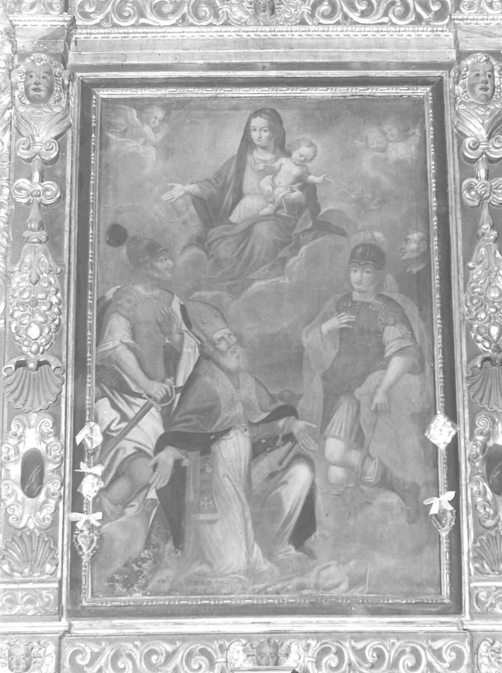 Apparizione della Madonna a San Defendente, apparizione della Madonna a San Defendente (dipinto) - ambito lombardo (secc. XVII/ XVIII)