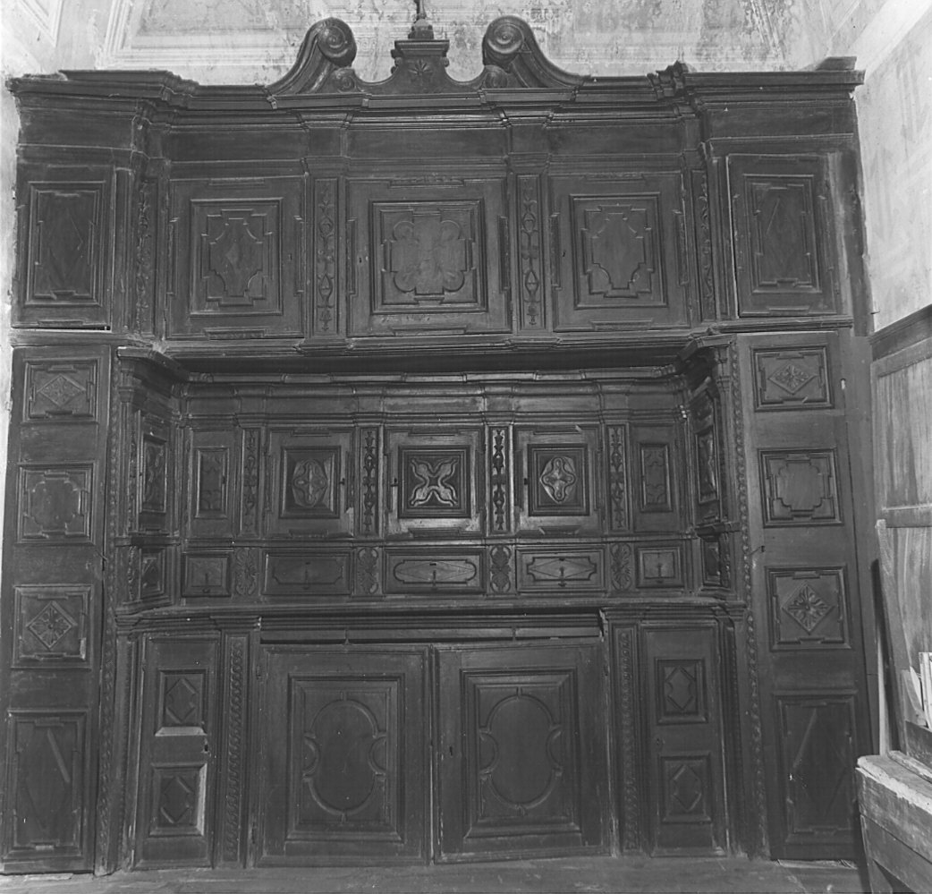 mobile da sacrestia - bottega lombarda (sec. XVII)