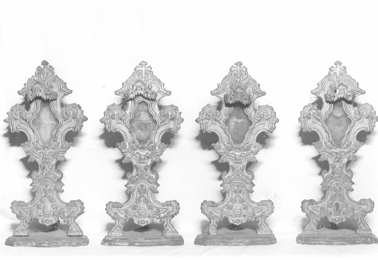reliquiario, serie - bottega lombarda (sec. XVIII)