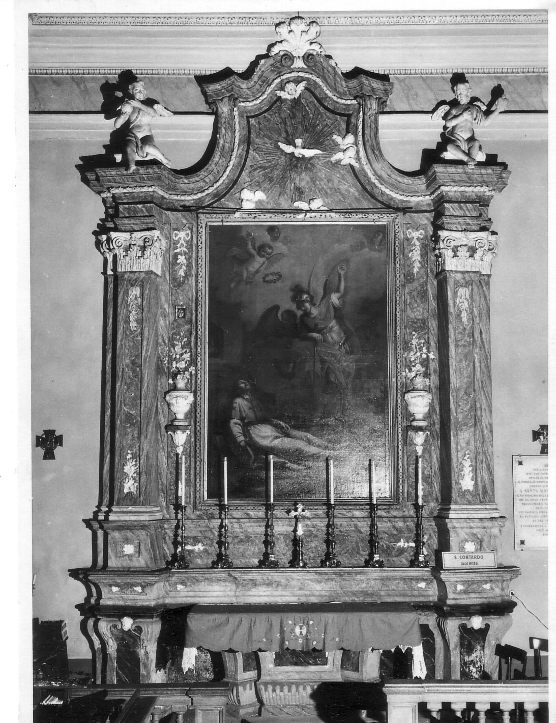 mostra d'altare, coppia - bottega lombarda (sec. XVIII)