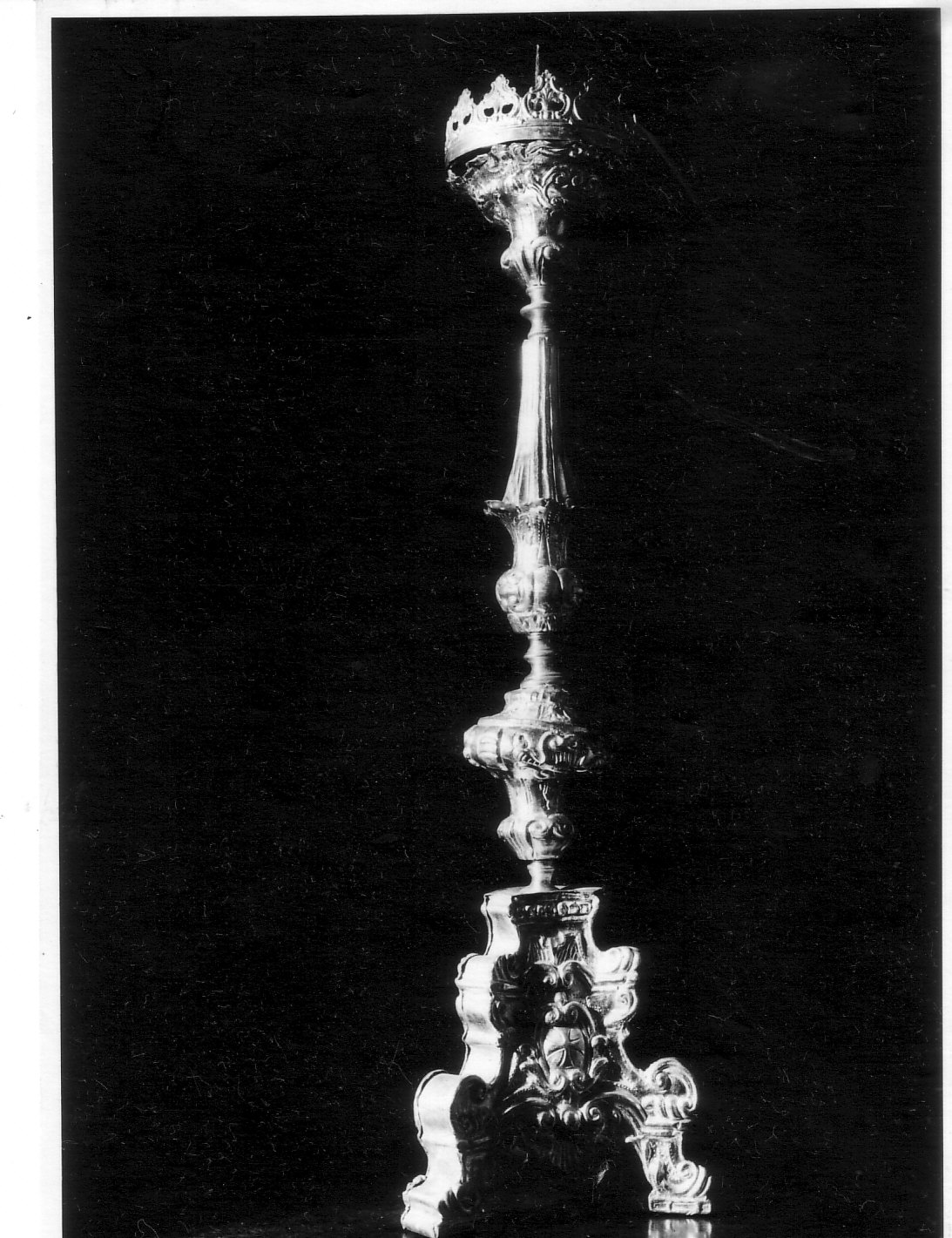 candeliere d'altare, serie - bottega lombarda (seconda metà sec. XVIII)