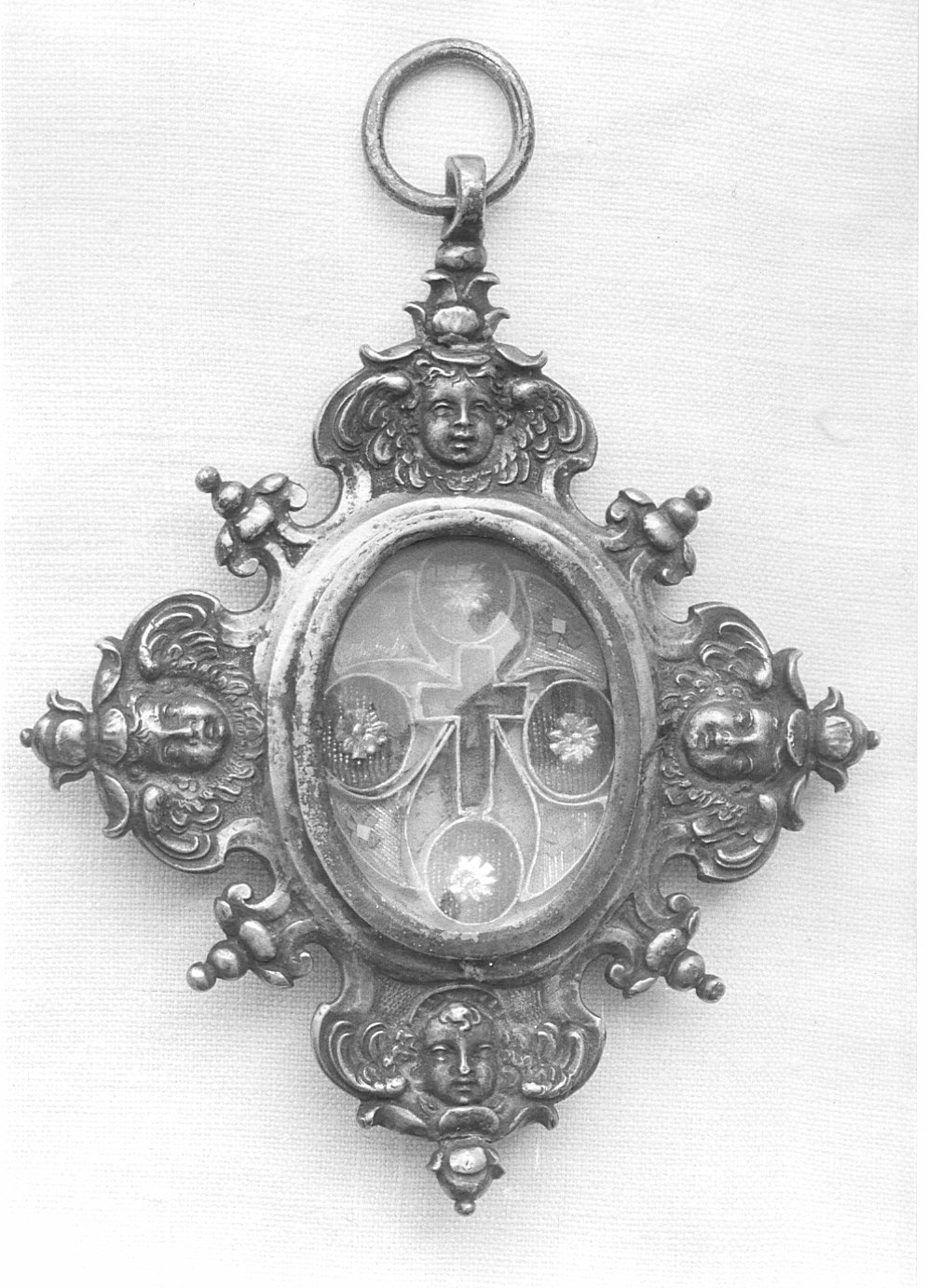 reliquiario - a medaglione, opera isolata - bottega lombarda (sec. XVII)