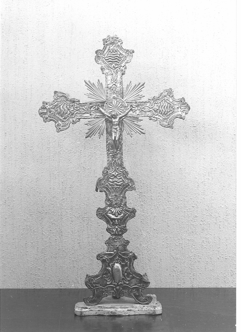 croce d'altare, opera isolata - bottega lombarda (sec. XVIII)