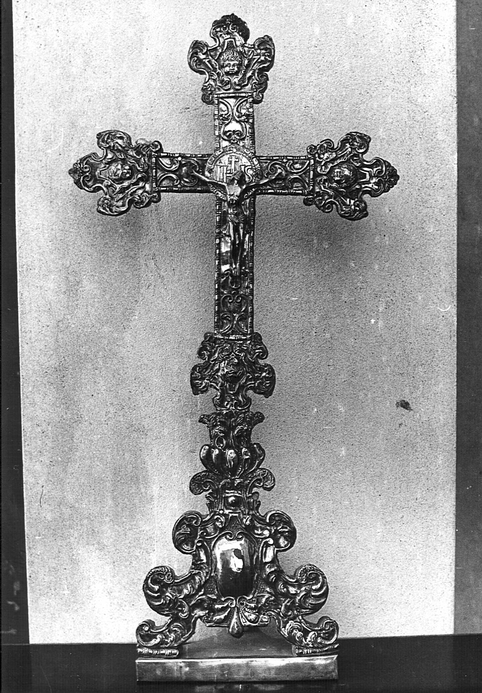 croce d'altare, opera isolata - bottega lombarda (sec. XVIII)