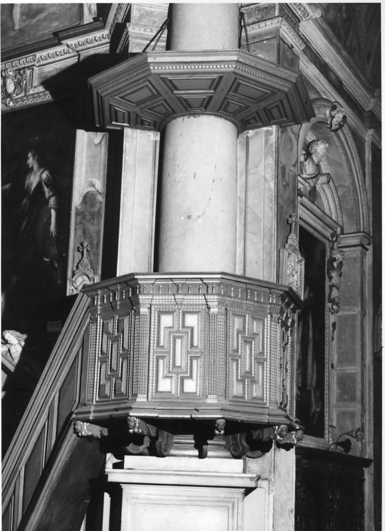 pulpito, opera isolata - bottega italiana (sec. XIX)