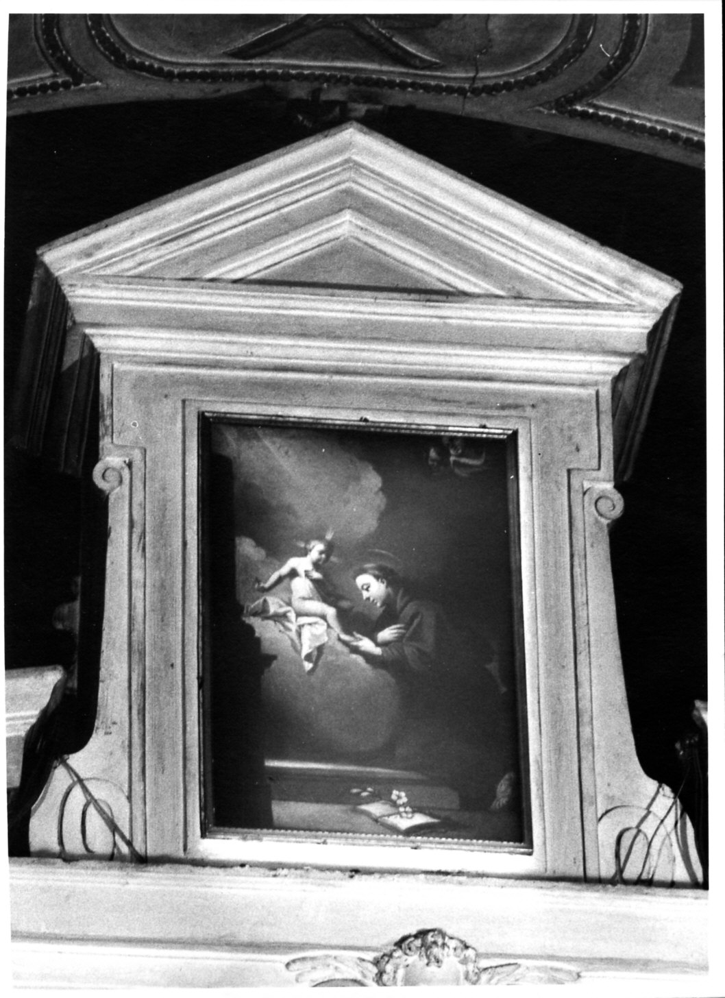 Sant'Antonio da Padova con il bambino (dipinto, opera isolata) - ambito lombardo (sec. XVIII)