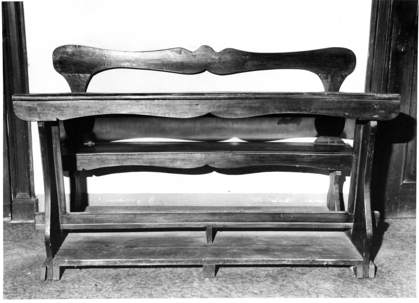 panca con inginocchiatoio, opera isolata - bottega italiana (sec. XIX)