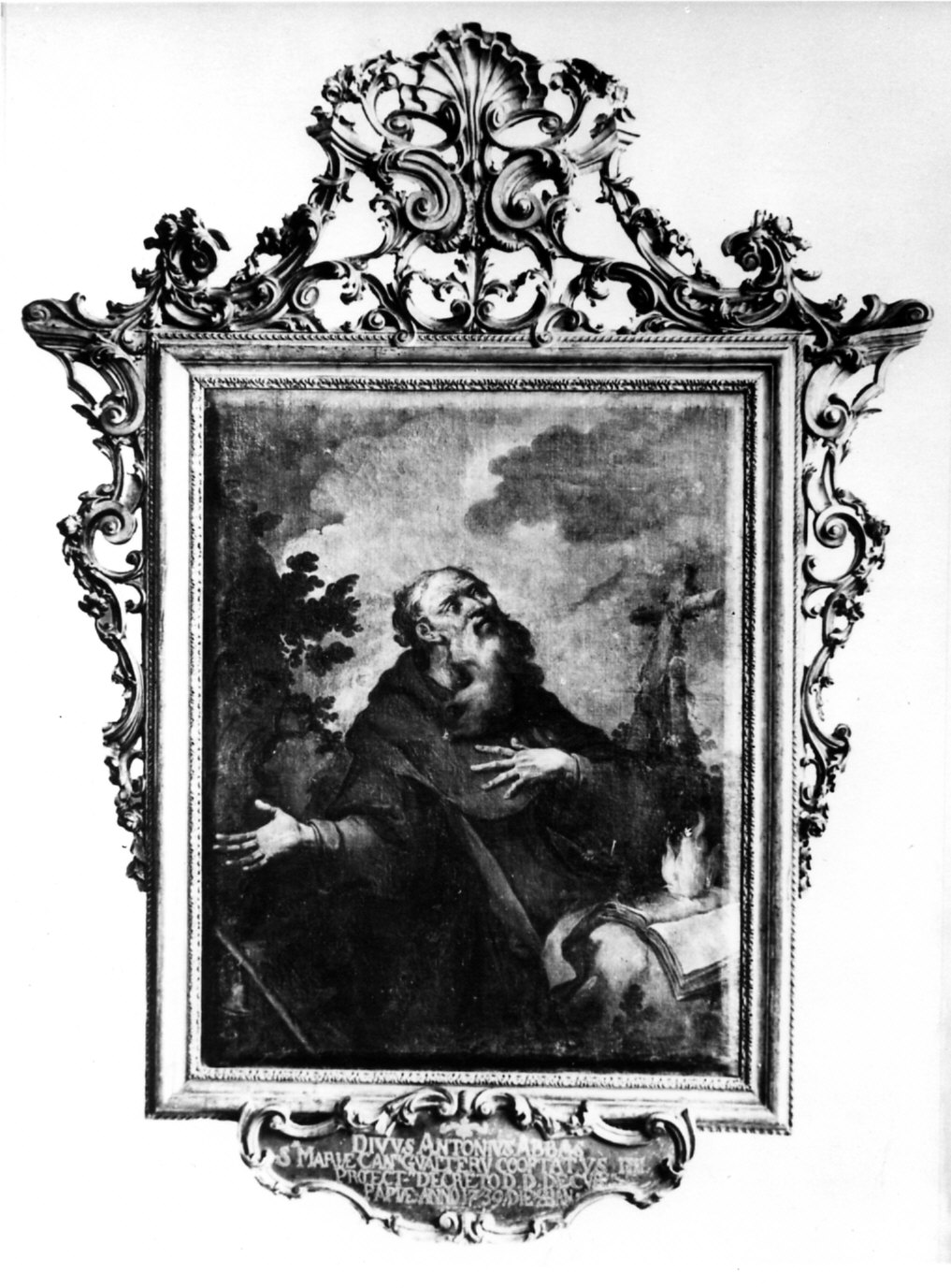 Sant'Antonio Abate eremita (dipinto, opera isolata) - ambito lombardo (sec. XVIII)