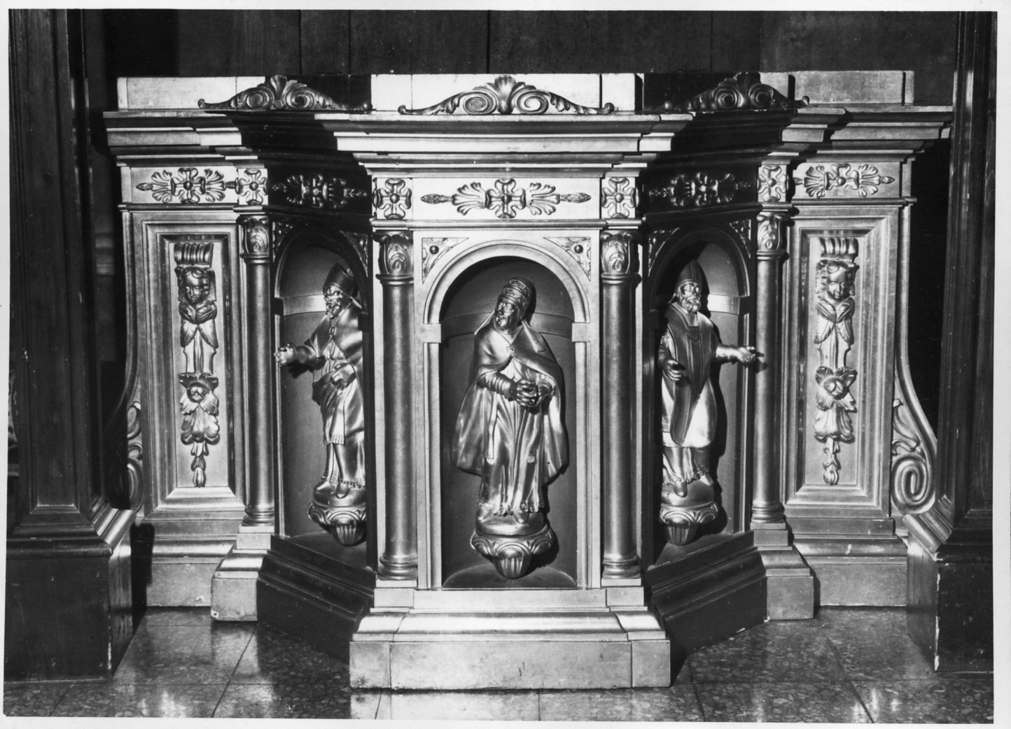 trono per esposizione eucaristica, opera isolata - bottega italiana (primo quarto sec. XX)