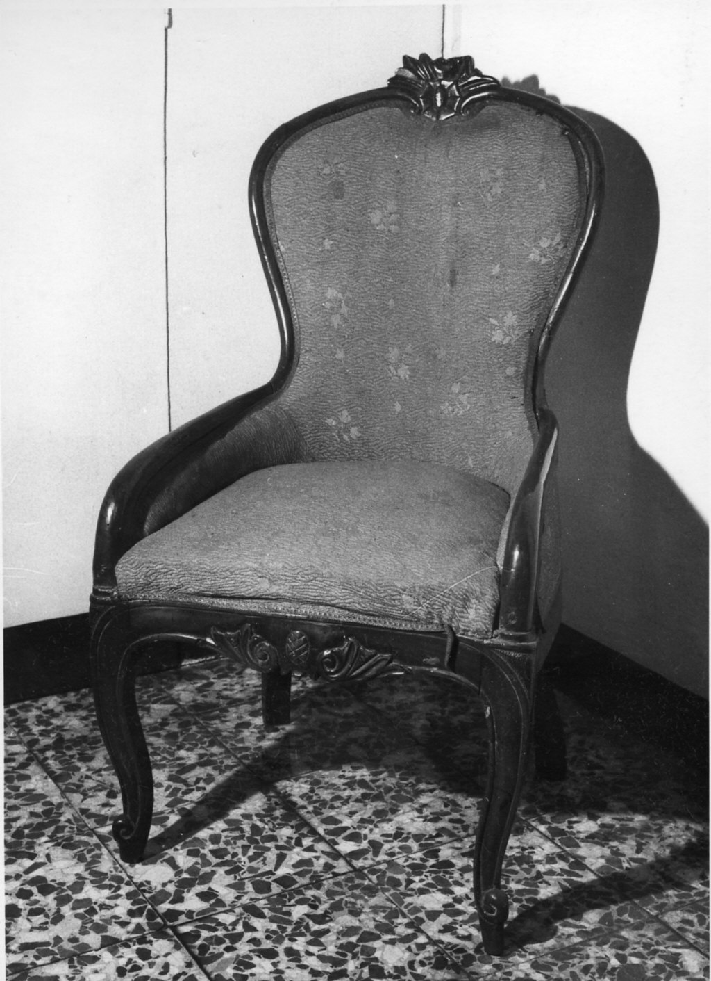 poltrona, opera isolata - bottega italiana (sec. XIX)