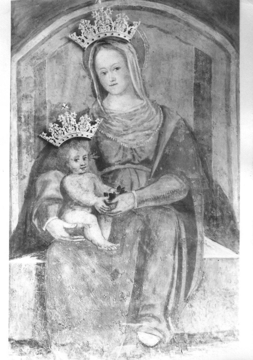 Madonna con Bambino (dipinto, opera isolata) - ambito lombardo (sec. XVI)