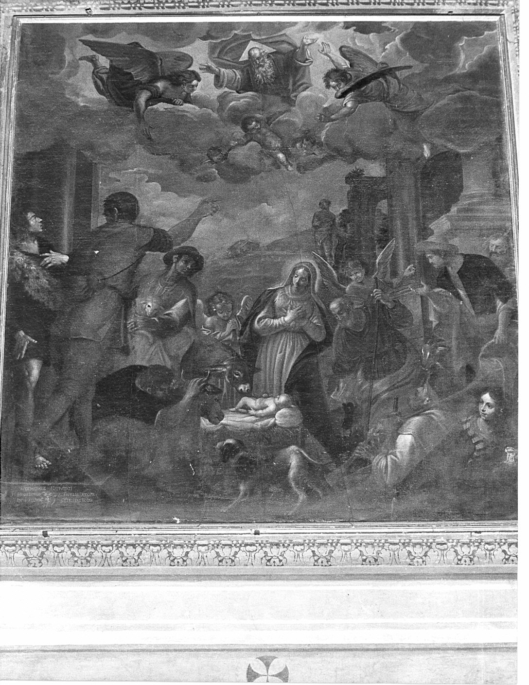 natività di Gesù (dipinto) - ambito lombardo (sec. XVII)