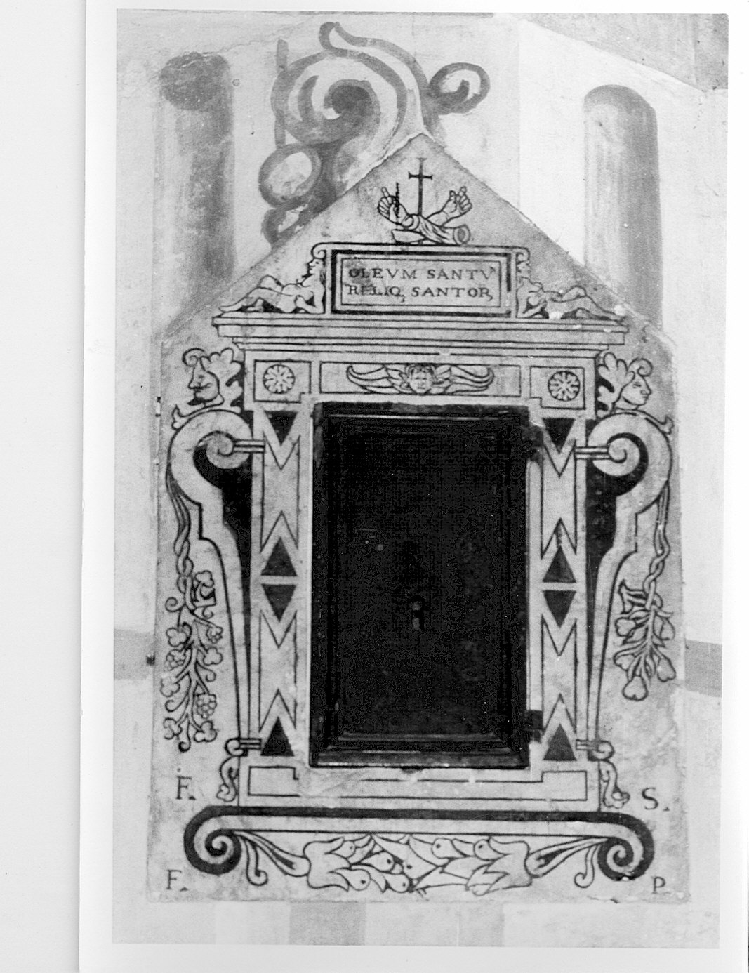 armadietto per oli santi - bottega lombarda (sec. XVI)