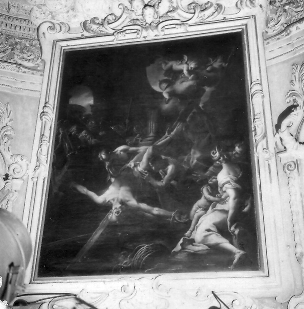 crocifissione di San Pietro (dipinto, opera isolata) di Nuvolone Carlo Francesco (attribuito) (prima metà sec. XVII)
