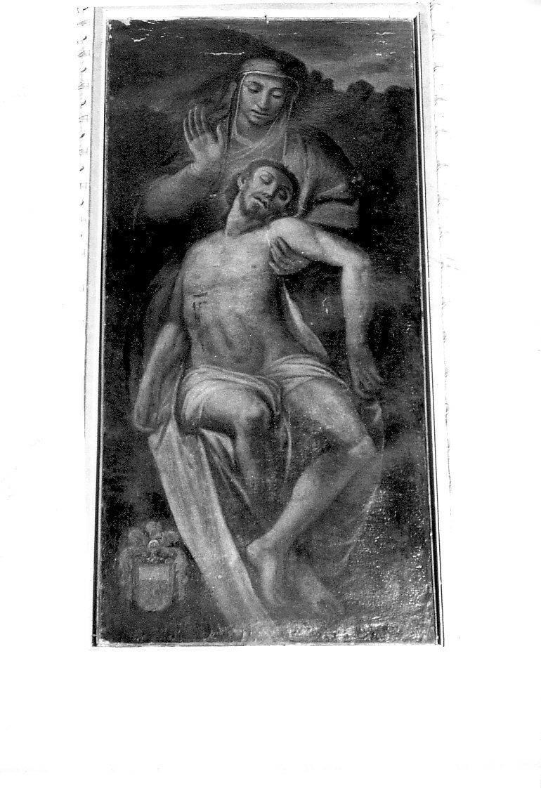 pietà (dipinto, opera isolata) - ambito lombardo (prima metà sec. XVII)