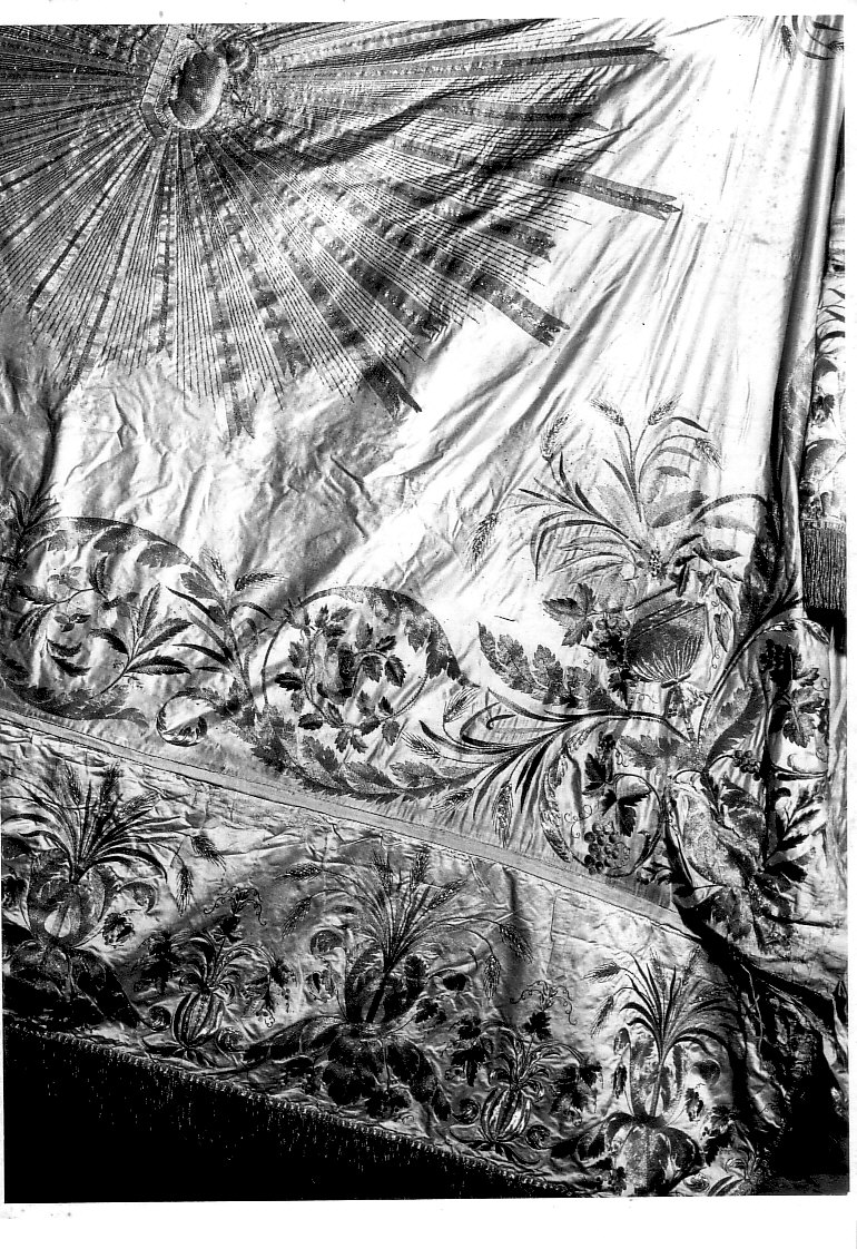 baldacchino, opera isolata - manifattura lombarda (sec. XVIII)