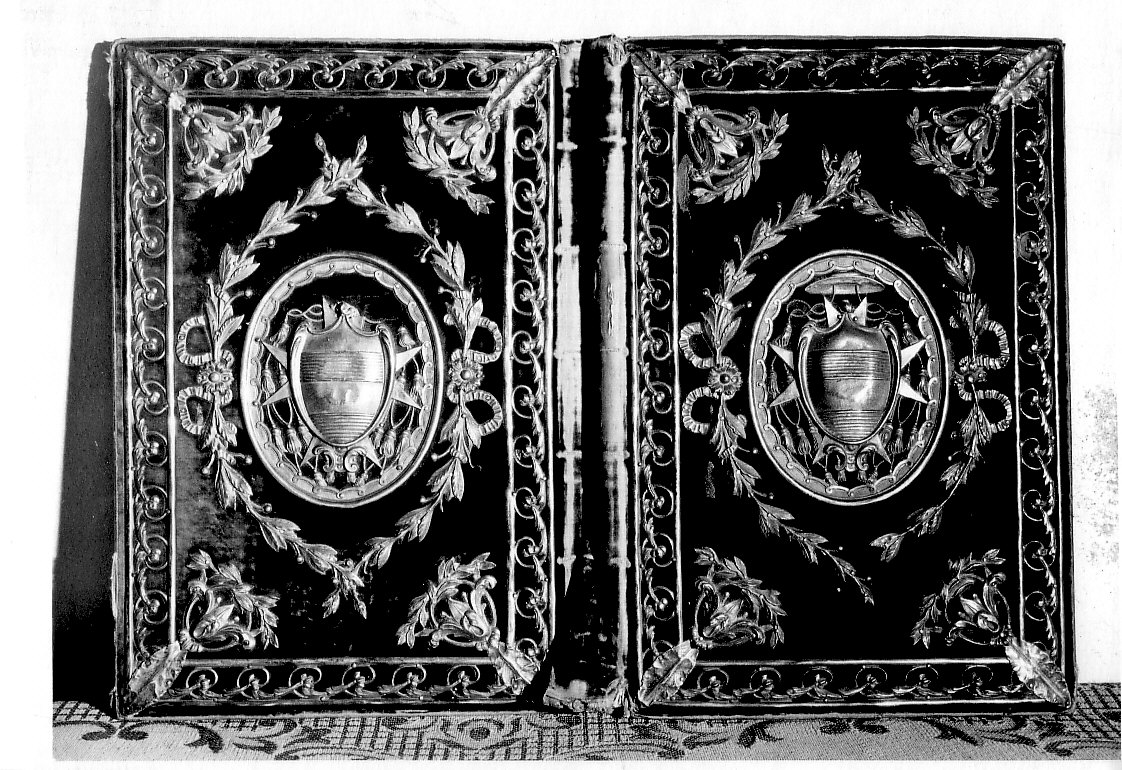 coperta di libro liturgico, opera isolata - bottega lombarda (fine sec. XVIII)
