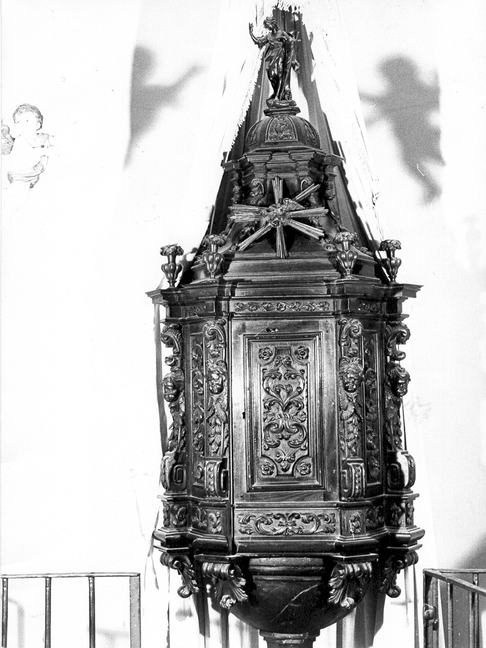 coperchio del fonte battesimale, opera isolata - ambito lombardo (sec. XVII)