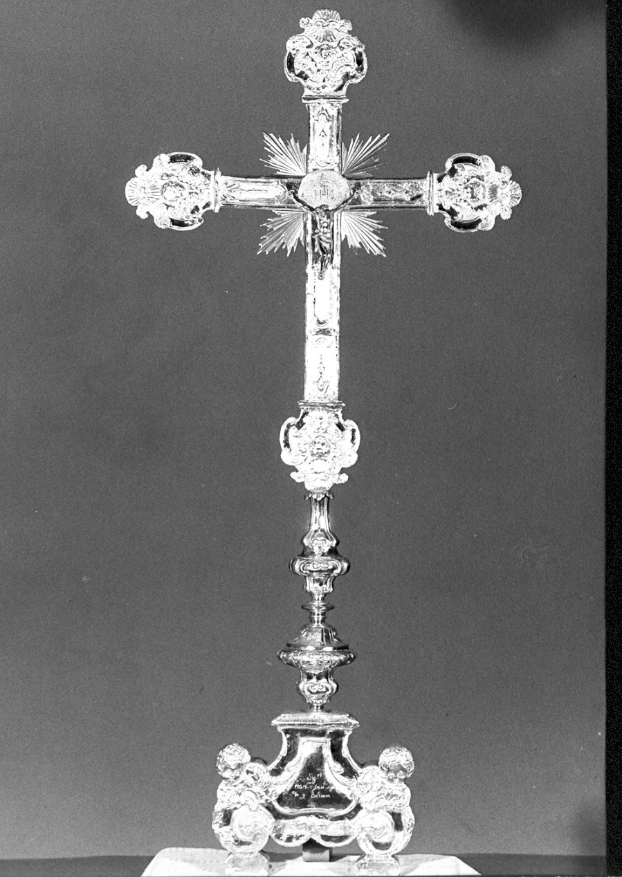 croce d'altare, elemento d'insieme - ambito lombardo (sec. XVIII)