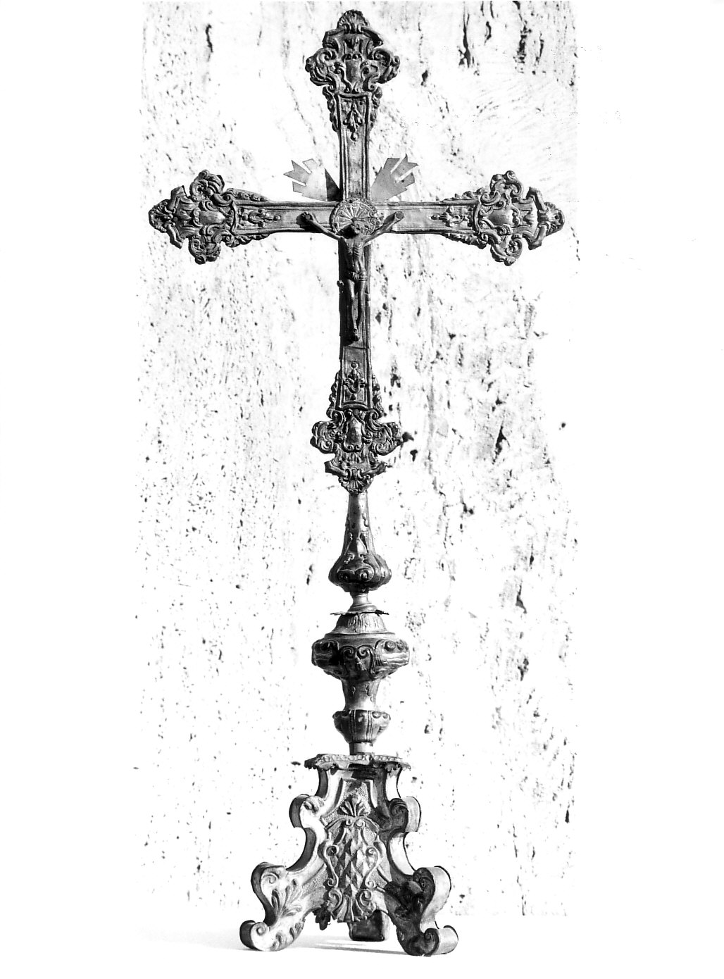 croce d'altare, opera isolata - bottega lombarda (sec. XVIII)