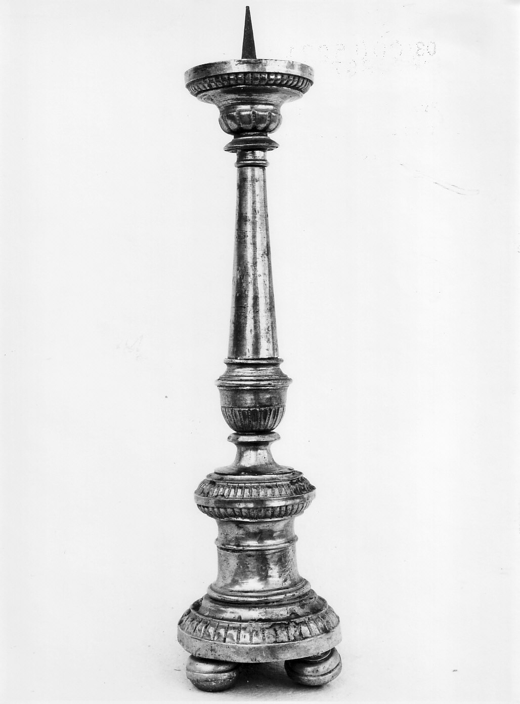 candeliere d'altare, serie - bottega lombarda (sec. XIX)