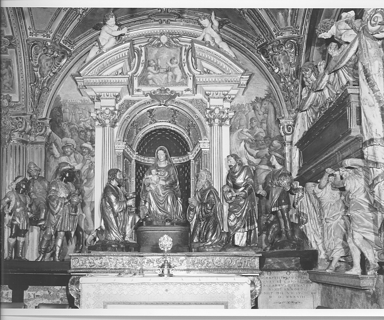 altare, complesso decorativo - bottega lombarda (sec. XVI)