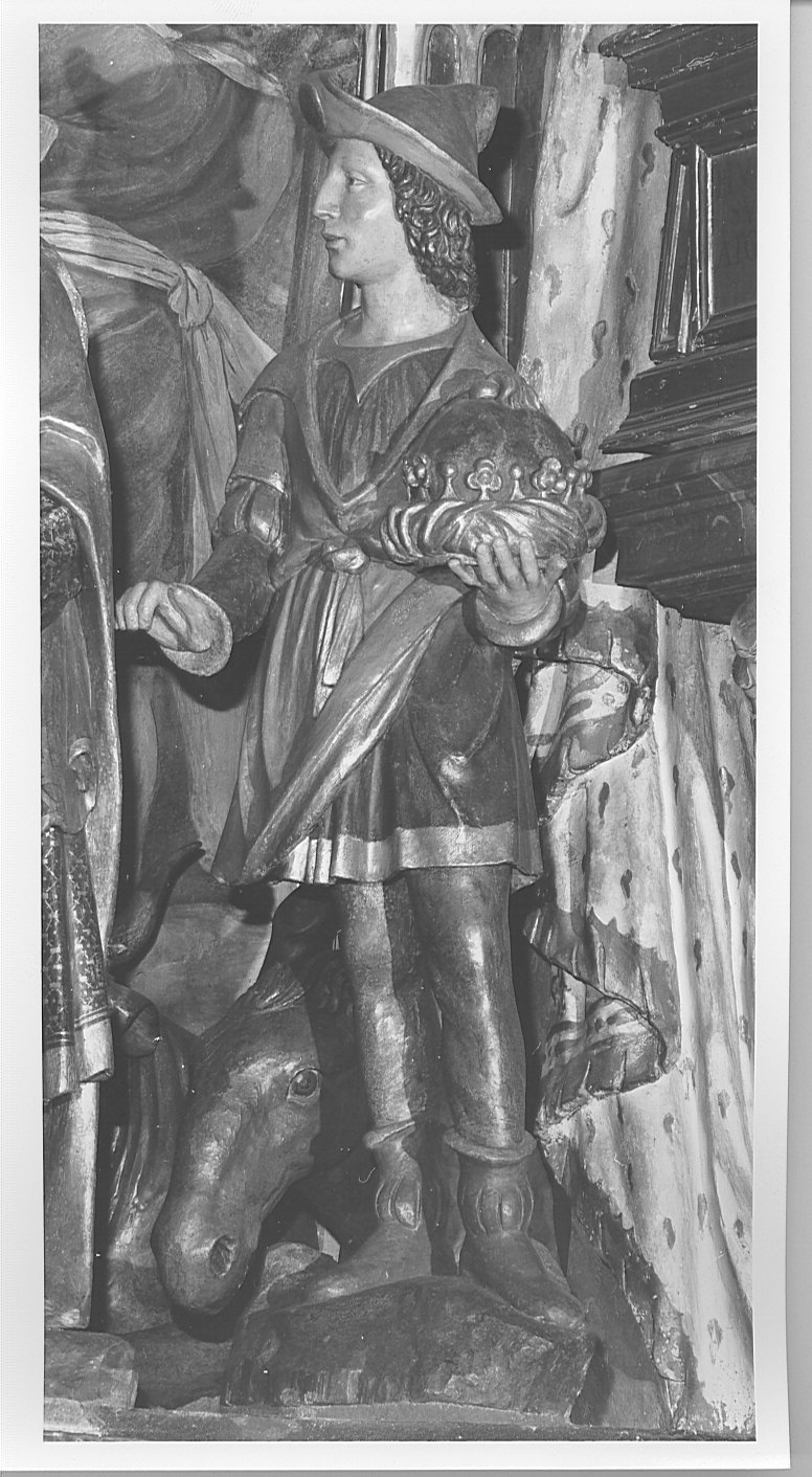 paggio (statua, elemento d'insieme) - bottega lombarda (sec. XVI)