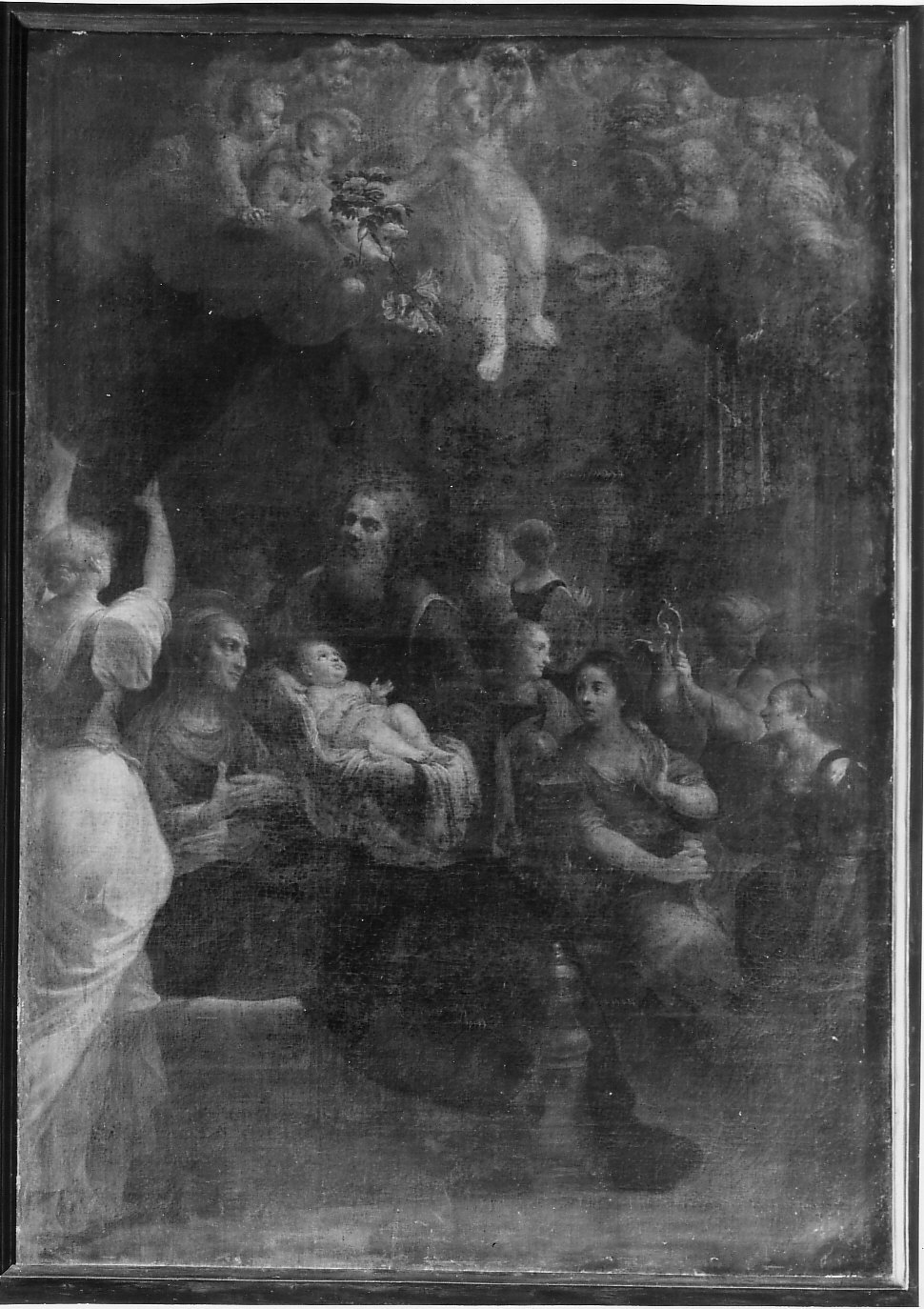 nascita di San Giovanni Battista (dipinto, opera isolata) - ambito lombardo (metà sec. XVII)