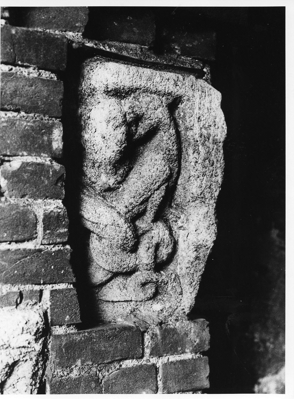 capitello, frammento - bottega lombarda (sec. XII)