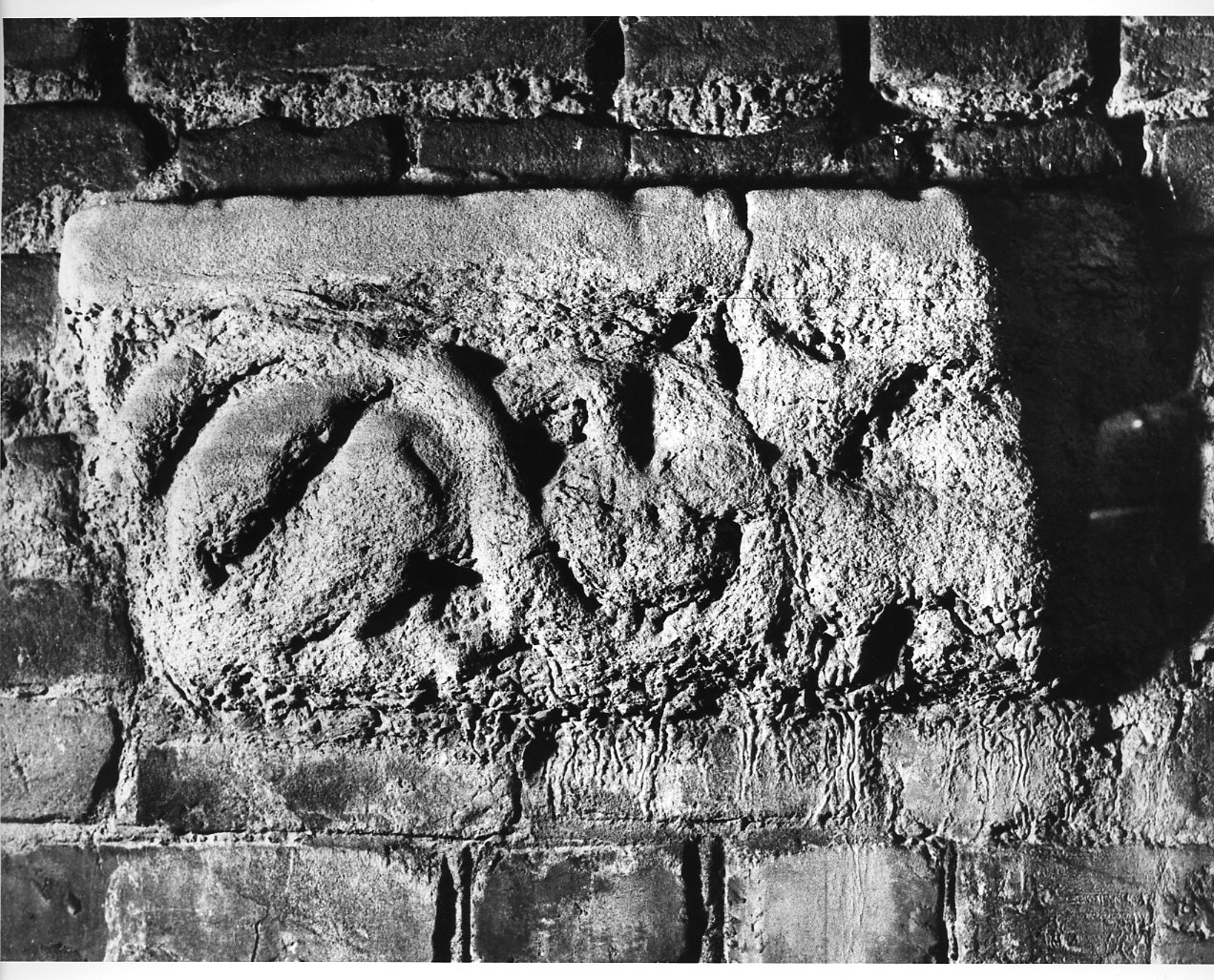 pulvino, frammento - bottega lombarda (sec. XII)