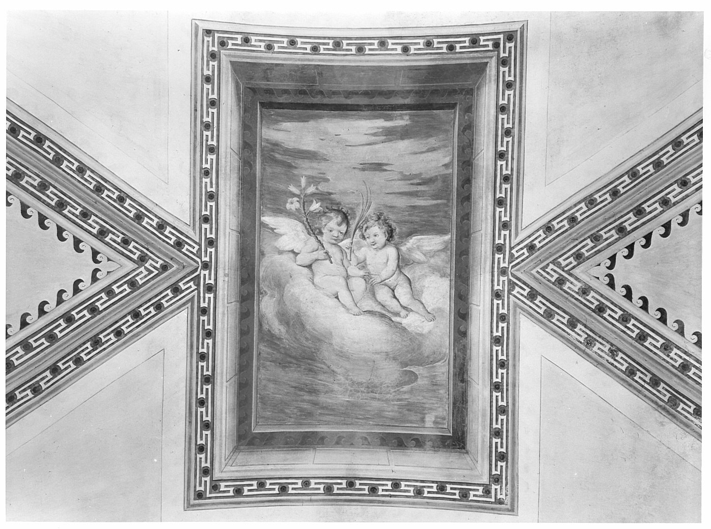 angeli (dipinto murale) - ambito lombardo (fine/inizio sec. XVIII, secc. XIX/ XX)