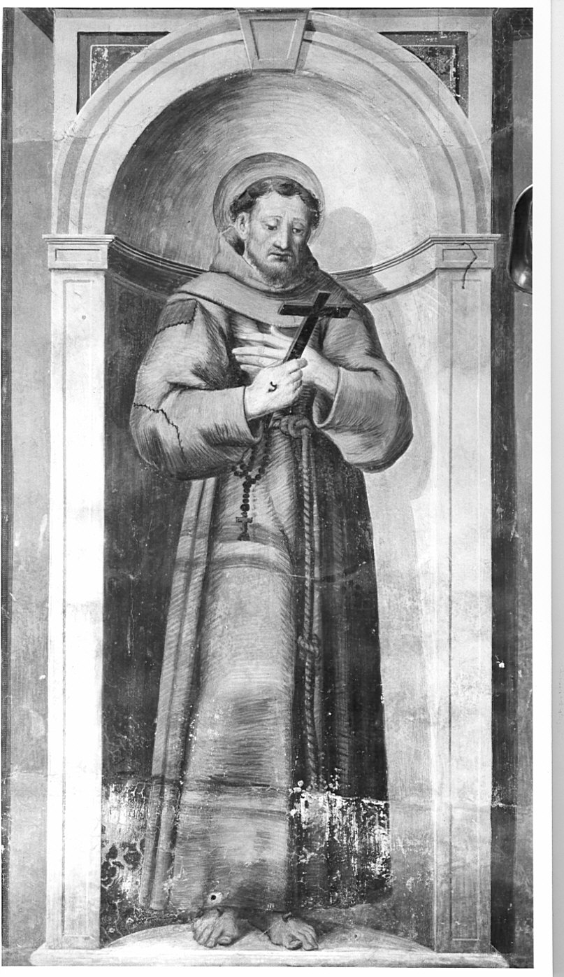 San Francesco d'Assisi (dipinto murale) - ambito lombardo (sec. XVIII)