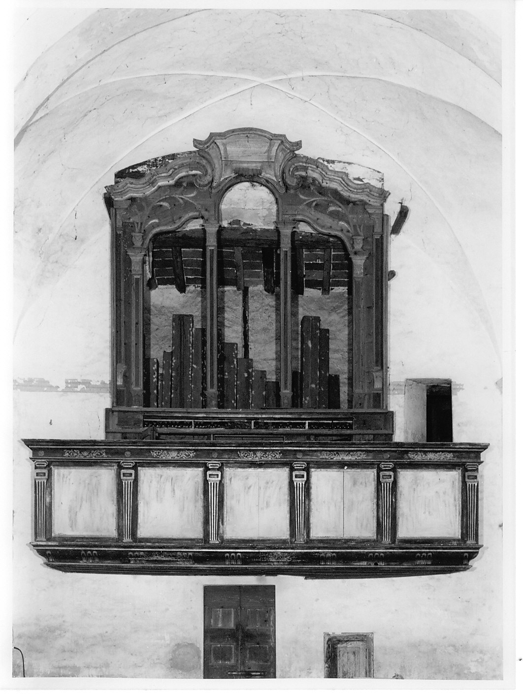 tribuna d'organo, opera isolata - bottega lombarda (fine sec. XVIII)