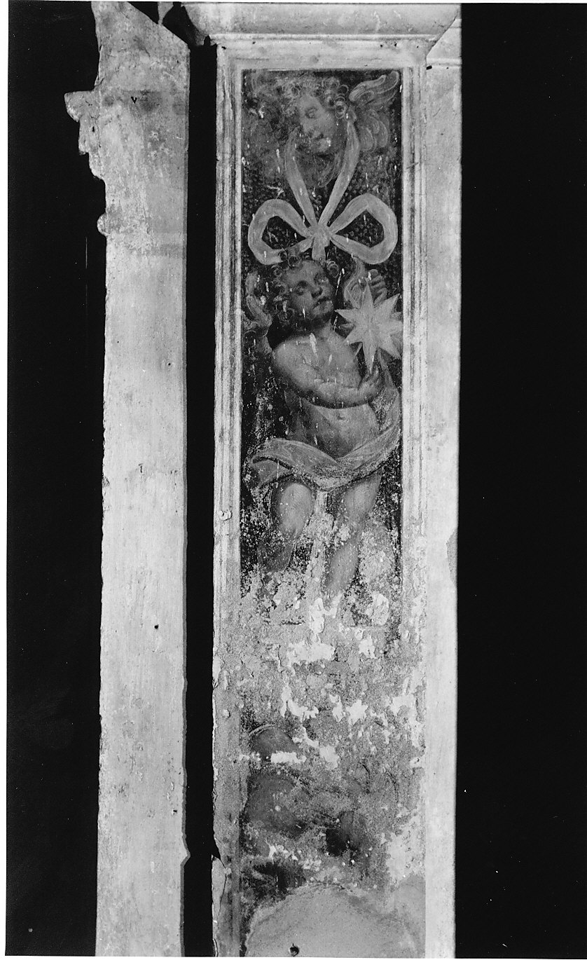 cherubino (dipinto murale, opera isolata) - ambito lombardo (sec. XVII)