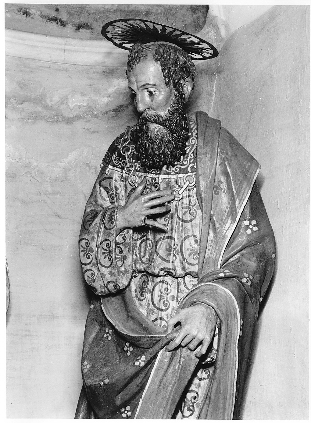 apostolo (statua, elemento d'insieme) - bottega pavese (sec. XVI)