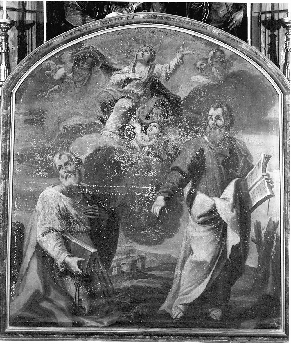 assunzione della Madonna (pala d'altare, opera isolata) - ambito pavese (inizio sec. XVIII)