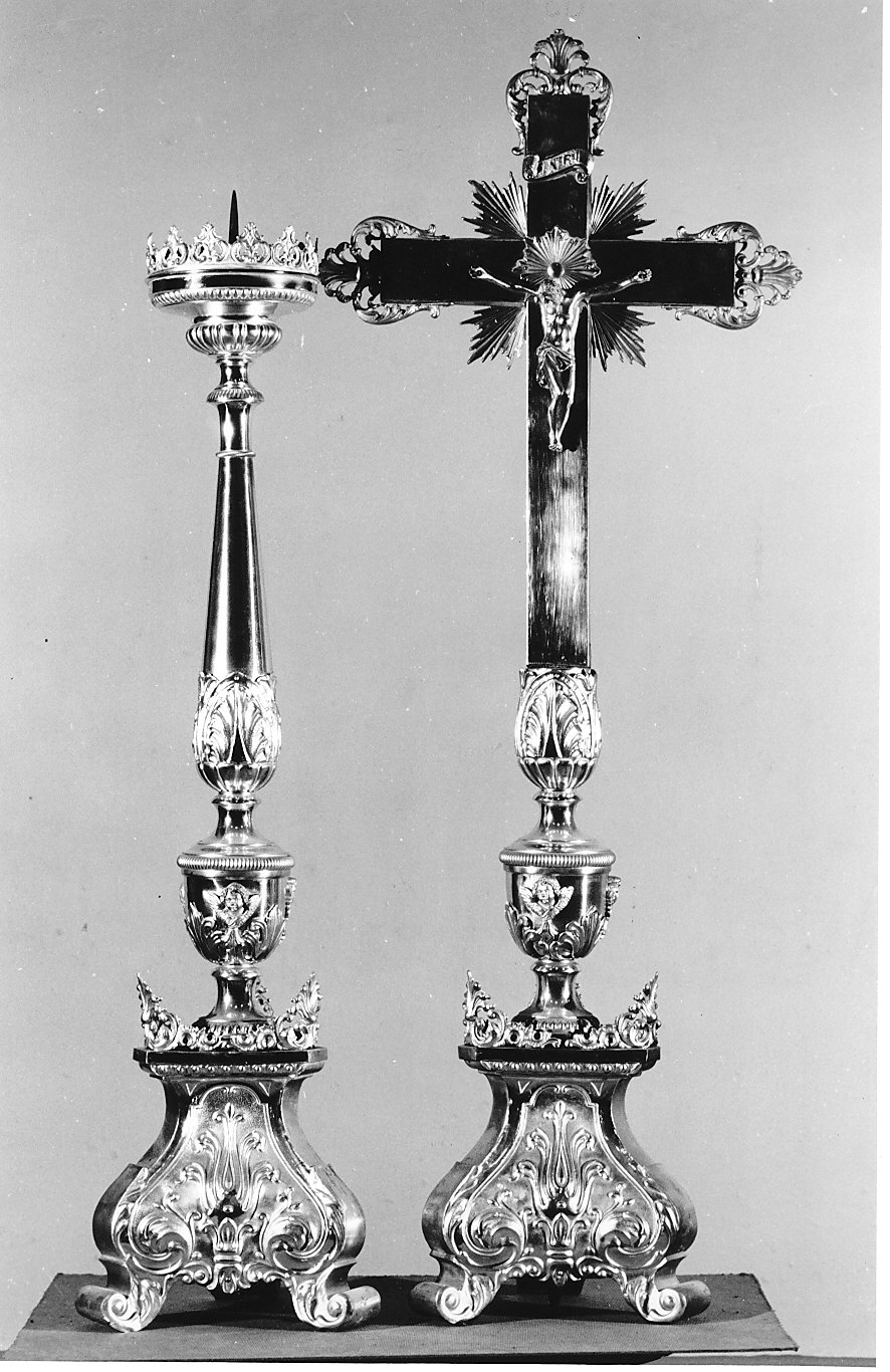 servizio d'altare, insieme - bottega lombarda (sec. XIX)