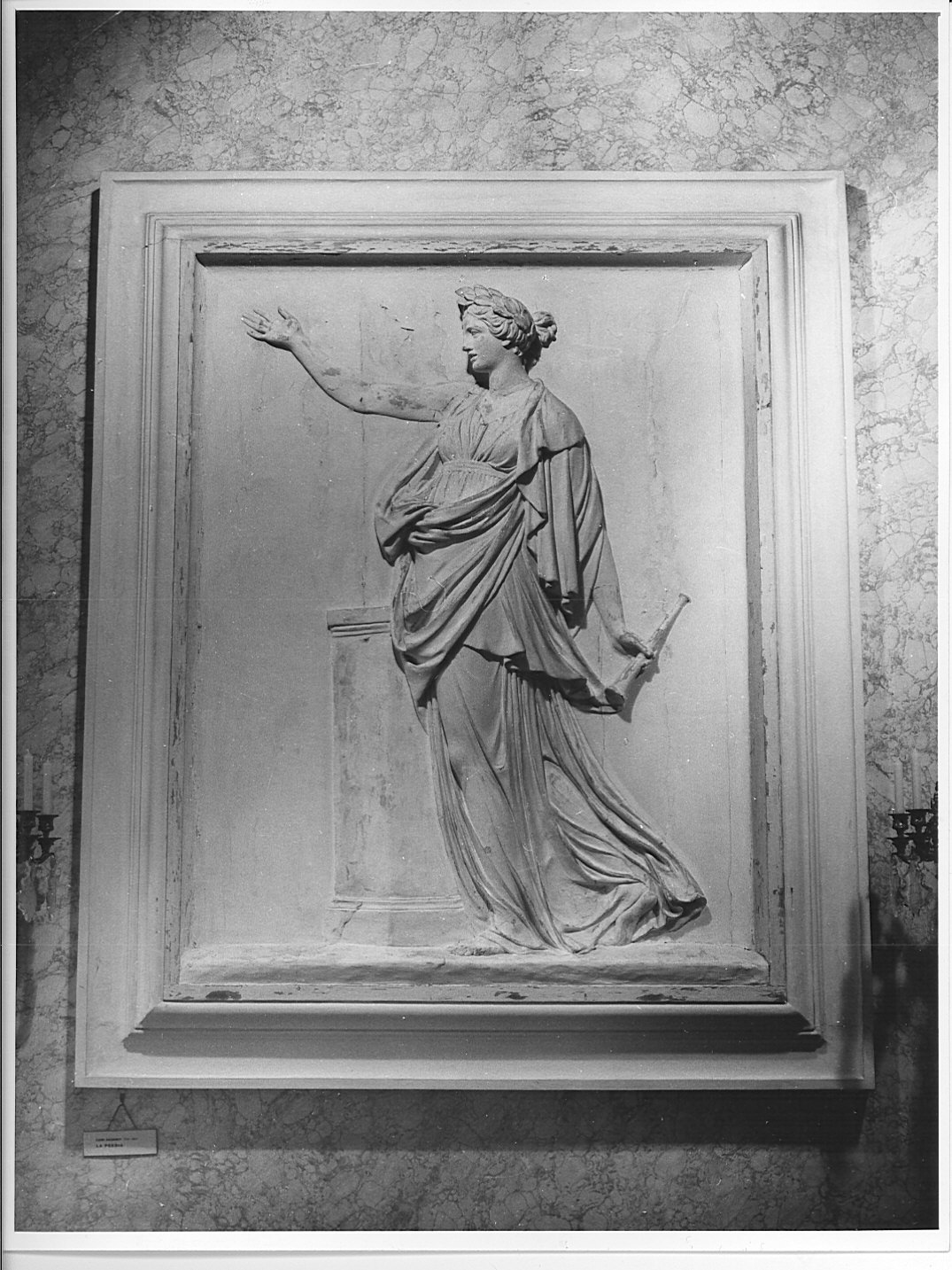 Calliope (rilievo, opera isolata) di Acquisti Luigi Antonio (sec. XIX)