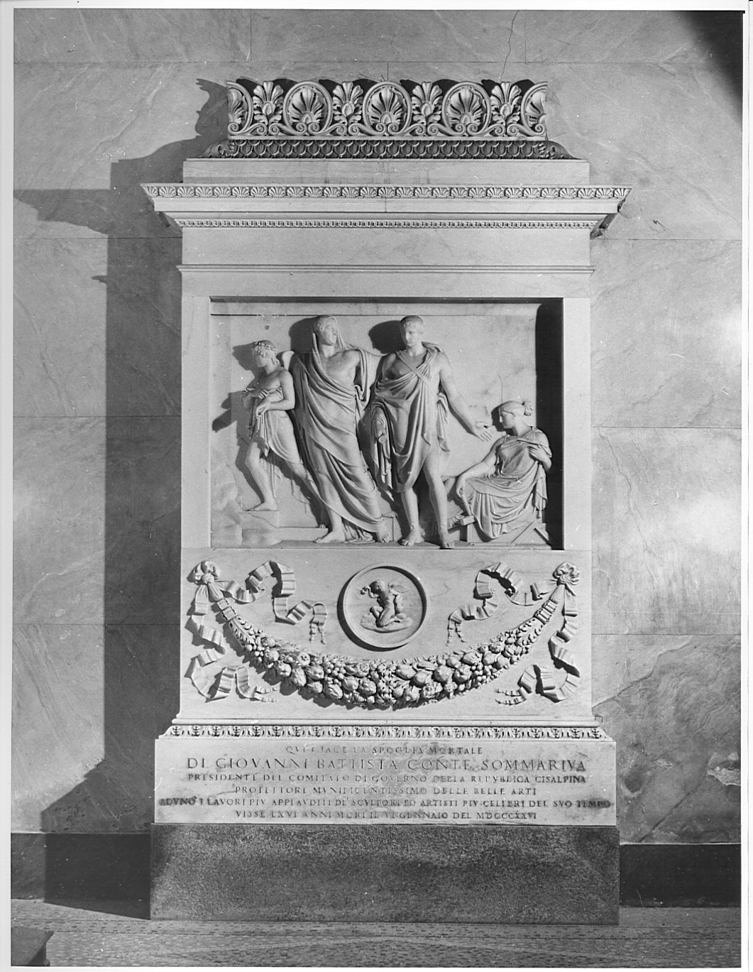 monumento funebre di Marchesi Pompeo (bottega) (sec. XIX)