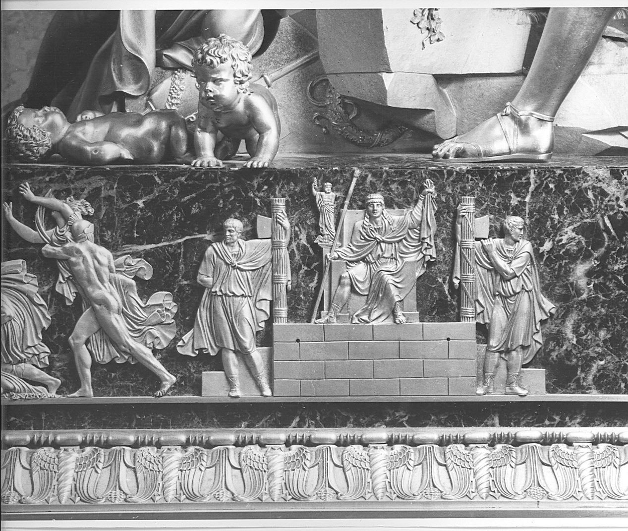 ratto delle Sabine (rilievo, elemento d'insieme) di Manfredini Luigi (sec. XIX)