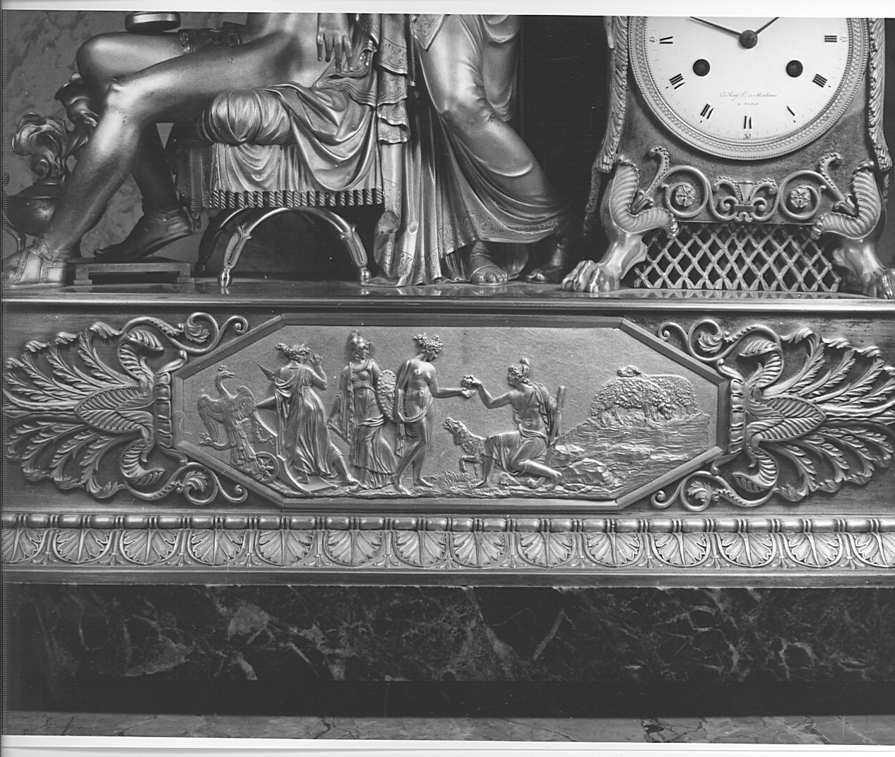 Paride ed Elena (rilievo, elemento d'insieme) - bottega parigina (sec. XIX)