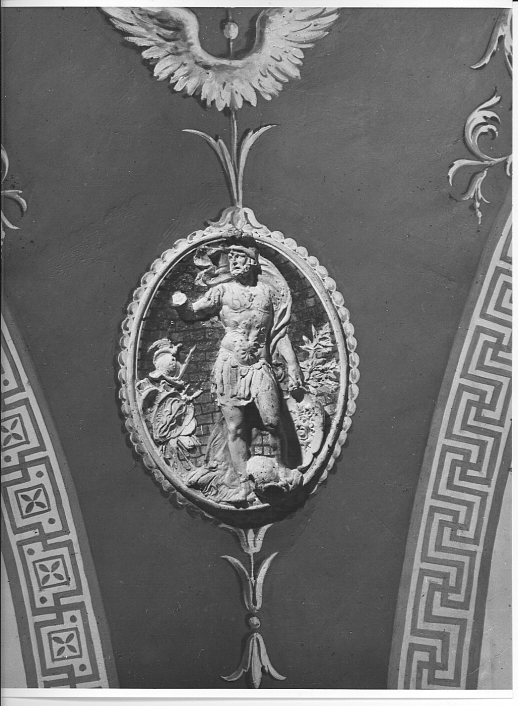 Marte (decorazione plastica, elemento d'insieme) di Pogliaghi Lodovico (sec. XX)