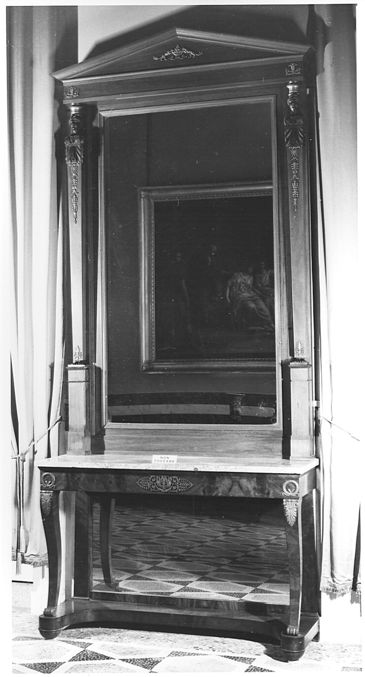 console con specchiera, opera isolata - bottega tedesca (seconda metà sec. XIX)