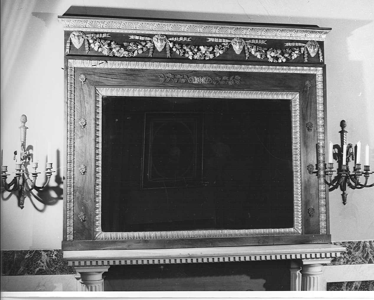 caminiera, opera isolata - bottega tedesca (seconda metà sec. XIX)