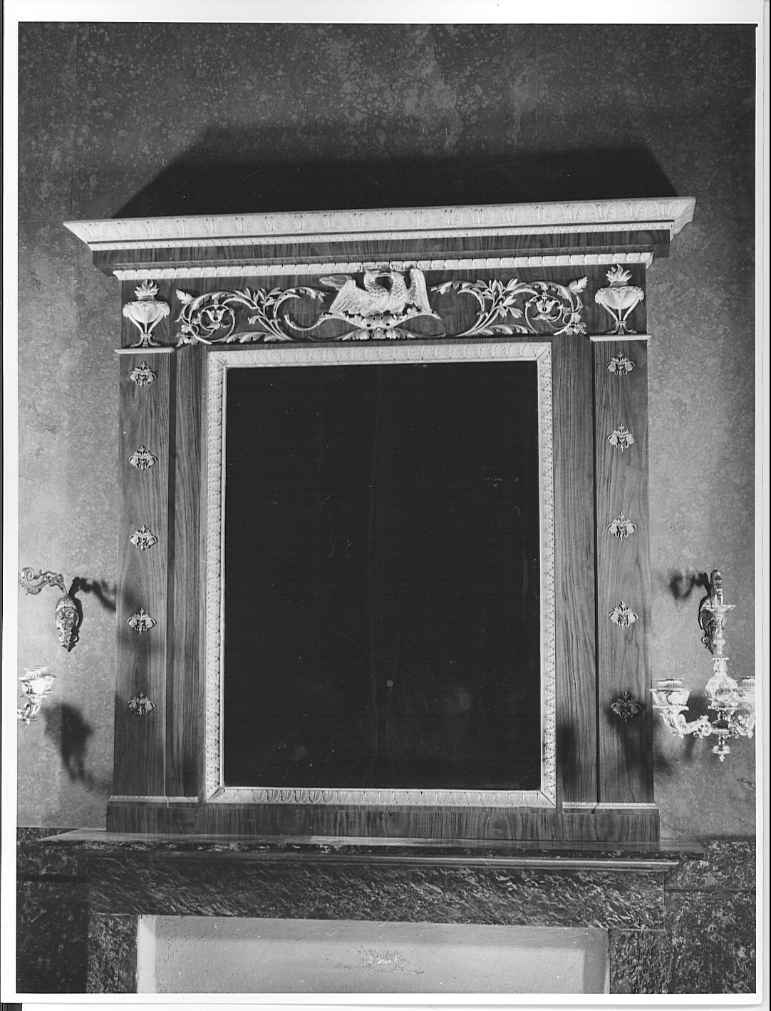 caminiera, opera isolata - bottega tedesca (seconda metà sec. XIX)