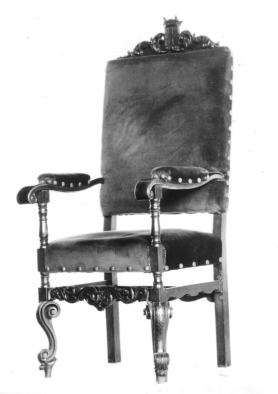 poltroncina, serie - bottega lombarda (secc. XIX/ XX)