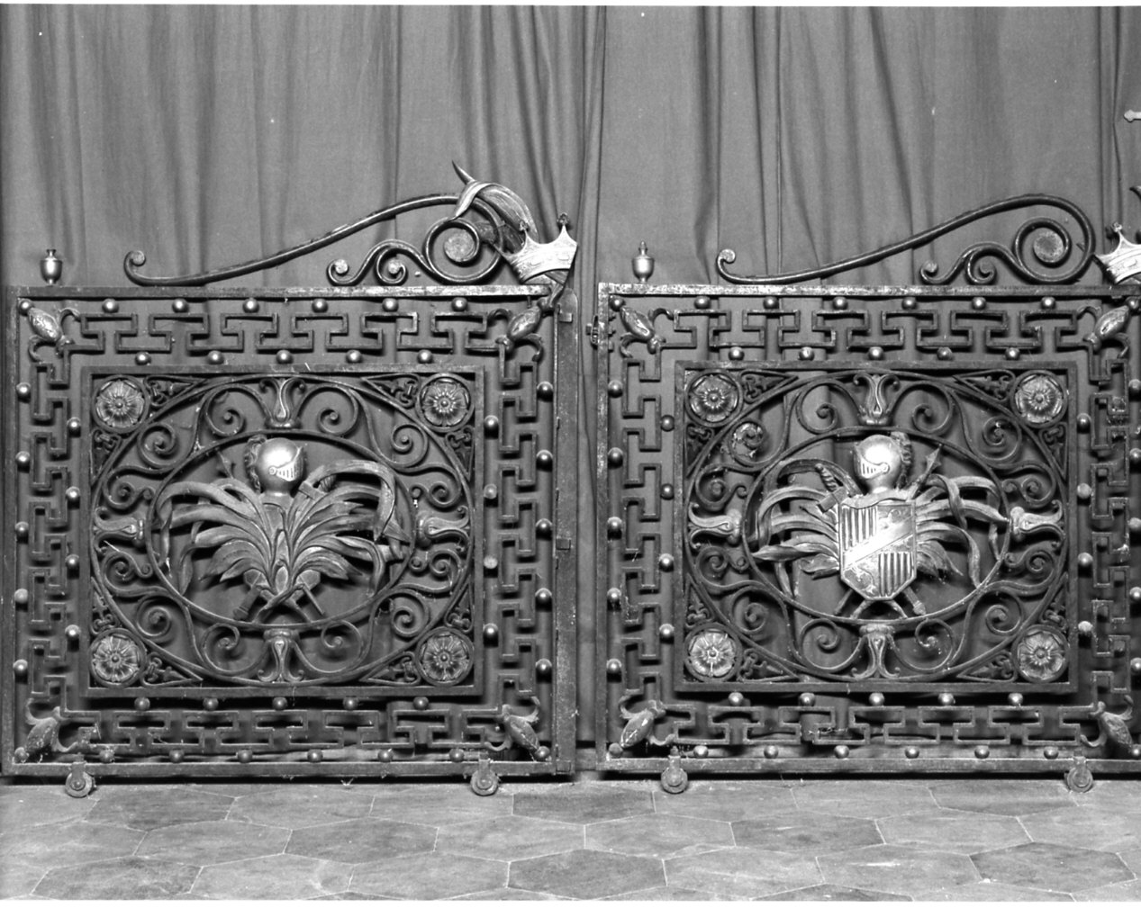 cancello, opera isolata - bottega italiana (sec. XIX)