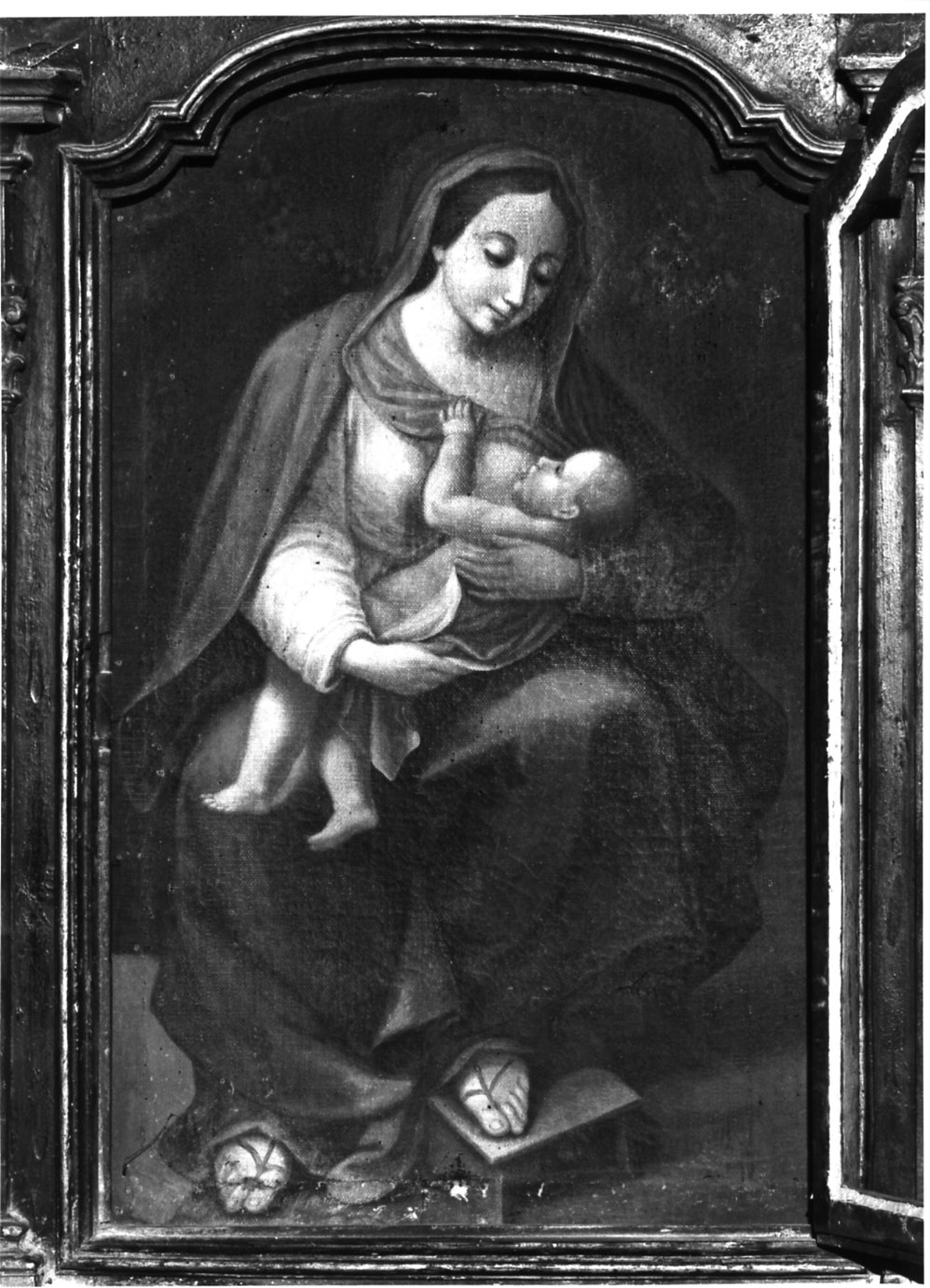 Madonna con Bambino (dipinto, opera isolata) - ambito lombardo (ultimo quarto sec. XVII)