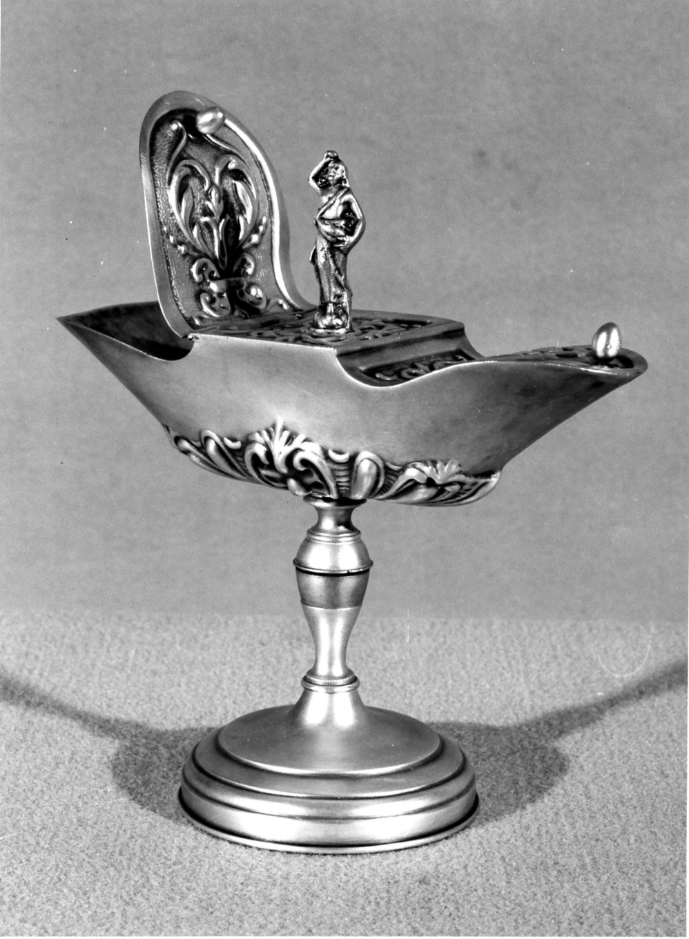 navicella portaincenso, opera isolata - bottega italiana (prima metà sec. XIX)