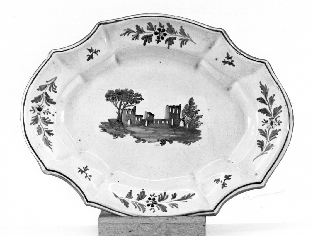 piatto, opera isolata - ambito lombardo (sec. XIX)